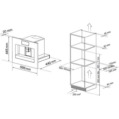 Кофемашина MEFERI MCM6010BK COMFORT PLUS встраиваемая Кофемашина MEFERI MCM6010BK COMFORT PLUS встраиваемая