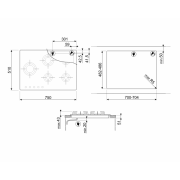 Варочная панель SMEG PXL675L газовая