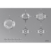 Варочная панель SMEG PXL675L газовая