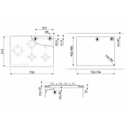 Варочная панель SMEG PXL675L газовая