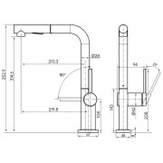 Смеситель Paulmark Neo Ne214419-B, беретта