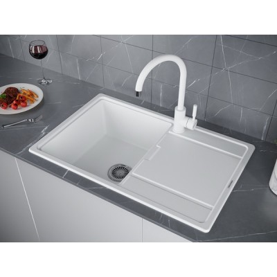 Смеситель Paulmark Holstein Ho212063-431, белый матовый Смеситель Paulmark Holstein Ho212063-431, белый матовый