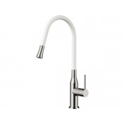 Смеситель Omoikiri Yatomi-BN-WH латунь/нержавеющая сталь/белый (4994250)