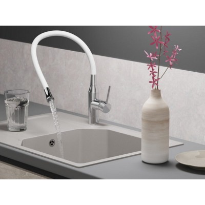 Смеситель Omoikiri Yatomi-BN-WH латунь/нержавеющая сталь/белый (4994250) Смеситель Omoikiri Yatomi-BN-WH латунь/нержавеющая сталь/белый (4994250)