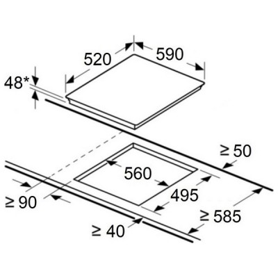 Варочная панель MAUNFELD CVCE594BDBK электрическая Варочная панель MAUNFELD CVCE594BDBK электрическая