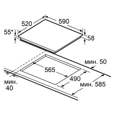 Варочная панель MAUNFELD AVI6044SSFBK индукционная Варочная панель MAUNFELD AVI6044SSFBK индукционная