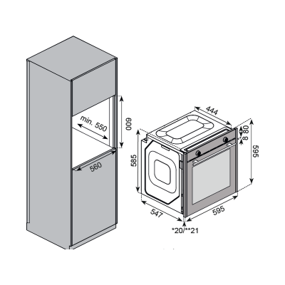 Духовой шкаф с функцией пара Kuppersberg KSO 610 B Духовой шкаф с функцией пара Kuppersberg KSO 610 B