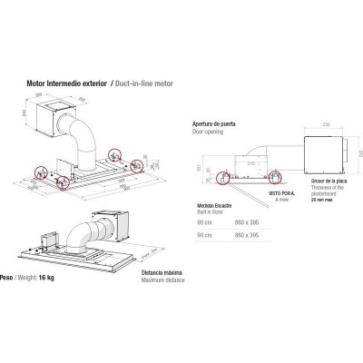 Вытяжка Pando E-295/90 IX V.1350 int/ext ADS Quick Fix Вытяжка Pando E-295/90 IX V.1350 int/ext ADS Quick Fix