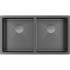 Мойка Paulmark Next 78/2 uni PM207844-GM, вороненая сталь Мойка Paulmark Next 78/2 uni PM207844-GM, вороненая сталь