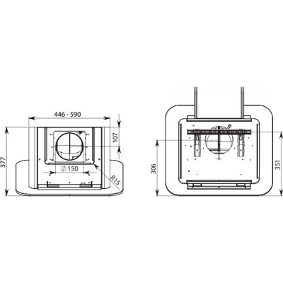 Вытяжка Falmec TAB WHITE 60 Вытяжка Falmec TAB WHITE 60