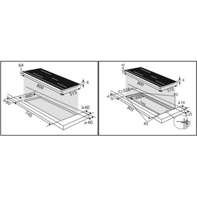 Варочная панель De Dietrich DPI7876X индукционная Варочная панель De Dietrich DPI7876X индукционная