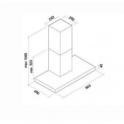 Вытяжка Falmec LUCE GLASS BLACK 90