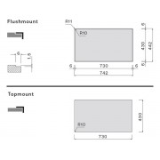Мойка Falmec Como 70 (врезной монтаж)