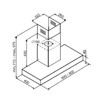 Вытяжка De Dietrich DHB2954X Вытяжка De Dietrich DHB2954X