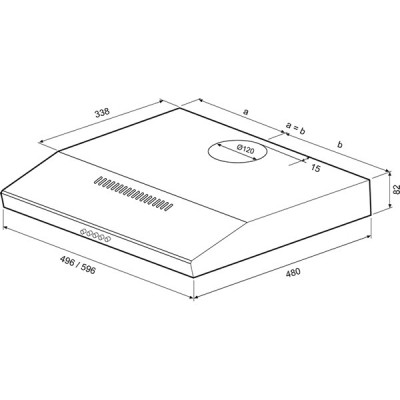 Вытяжка KRONA ERMINA 500 inox PB Вытяжка KRONA ERMINA 500 inox PB