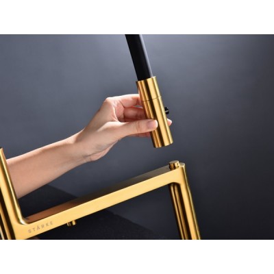 Смеситель Paulmark Tornado To213402-BG, брашированное золото Смеситель Paulmark Tornado To213402-BG, брашированное золото