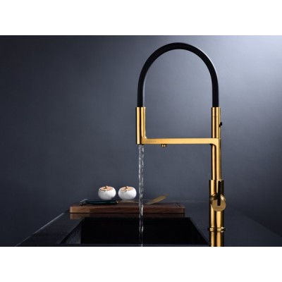 Смеситель Paulmark Tornado To213402-BG, брашированное золото Смеситель Paulmark Tornado To213402-BG, брашированное золото