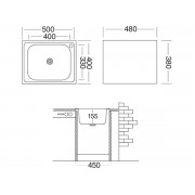 Мойка Ukinox Классика CLM500.400 -T6C 2C
