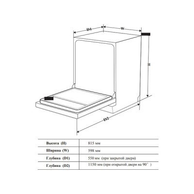 Посудомоечная машина Bertazzoni DW6083PRT Посудомоечная машина Bertazzoni DW6083PRT