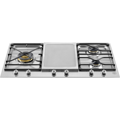 Варочная панель Bertazzoni PM3630GX газовая+теппан-яки Варочная панель Bertazzoni PM3630GX газовая+теппан-яки