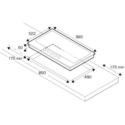 Варочная панель Bertazzoni PM3630GX газовая+теппан-яки Варочная панель Bertazzoni PM3630GX газовая+теппан-яки