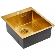 Мойка Paulmark Neckar PM804551-BG, брашированное золото