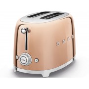 Тостер на 2 ломтика SMEG TSF01RGEU розовое золото