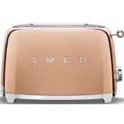 Тостер на 2 ломтика SMEG TSF01RGEU розовое золото