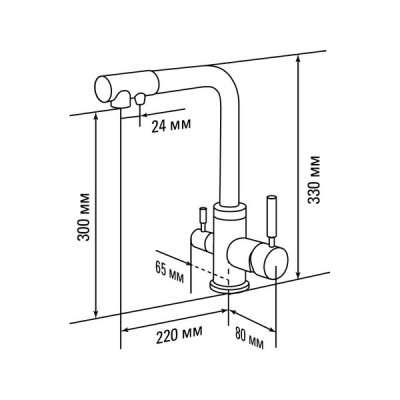 Смеситель КВАРЦ Dorado бежевый GE 04 Смеситель КВАРЦ Dorado бежевый GE 04
