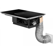 Варочная панель с встр. вытяжкой MAUNFELD AVSI804SBH индукционная