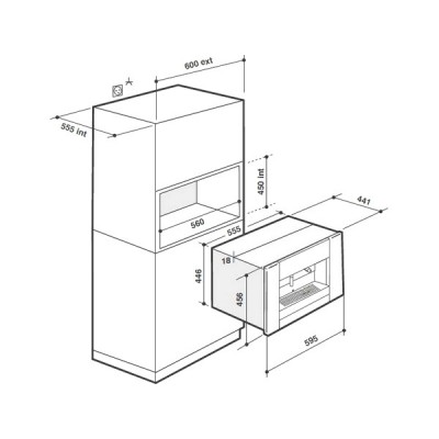 Кофемашина De Dietrich DKD7400X встраиваемая Кофемашина De Dietrich DKD7400X встраиваемая