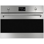 Духовой шкаф SMEG SO4302M1X компактный с СВЧ