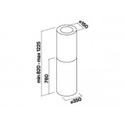 Вытяжка Falmec POLAR EVO ISOLA BLACK 35