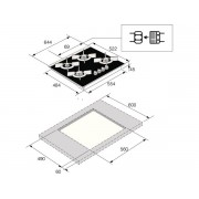 Варочная панель ASKO HG8640BGB1 газовая