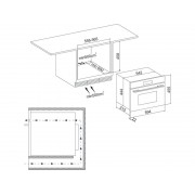 СВЧ - печь KRONA ONYX 45H mw BL/BL
