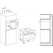 СВЧ - печь KRONA ONYX 45H mw BL/BL