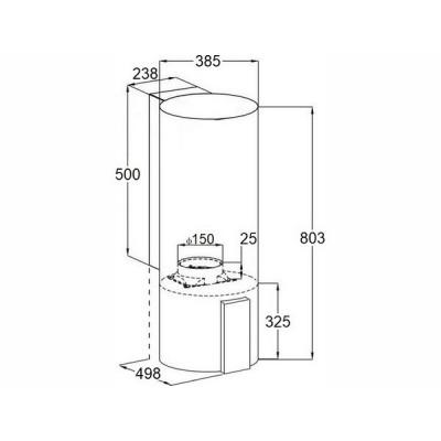 Вытяжка MAUNFELD ALBA 39 Wall чёрный Вытяжка MAUNFELD ALBA 39 Wall чёрный