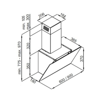 Вытяжка MAUNFELD Aurora 60 черный матовый Вытяжка MAUNFELD Aurora 60 черный матовый