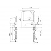 Смеситель Falmec TREVI DOUBLE CHROME