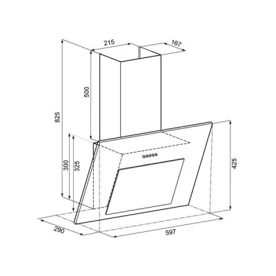 Вытяжка KRONA FREYA 600 black PB Вытяжка KRONA FREYA 600 black PB