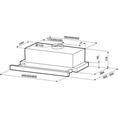 Вытяжка KRONA KAMILLA 500 brown Вытяжка KRONA KAMILLA 500 brown