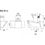 Вытяжка Evelux Billy 60 BG