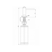Дозатор Paulmark DECUS D004-BG, брашированное золото