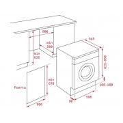 Встраиваемая стирально-сушильная машина TEKA LSI5 1481 (114030004)