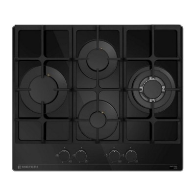 Варочная панель MEFERI MGH604BK GLASS ULTRA газовая Варочная панель MEFERI MGH604BK GLASS ULTRA газовая