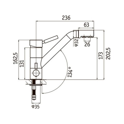 Смеситель Longran Sprint Universal LM1394 - 93 Marone Смеситель Longran Sprint Universal LM1394 - 93 Marone