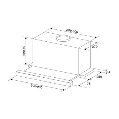 Вытяжка Bertazzoni KTE60MOD1C Вытяжка Bertazzoni KTE60MOD1C