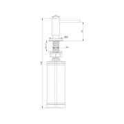 Дозатор Paulmark DECUS D004-GR, серый