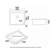 Мойка Paulmark Decoration 56 PM935650-AN, anthracite