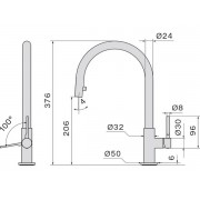 Смеситель Falmec TREVI ROUND CHROME